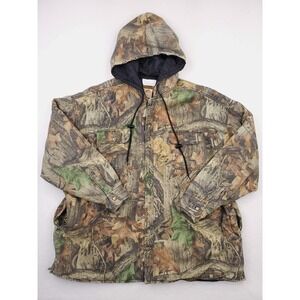 Vintage Duxbak Jacket Mens  XXL Camo Advantage Timber Hunting Coat Quilted Lined